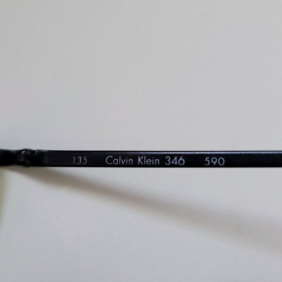 Calvin Klein Eyeglasses Frames CK 346 590 Metal Italy Case Used Read - Picture 10 of 10